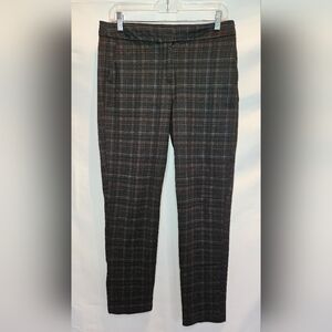 Rachel Zoe Dark Plaid Trousers